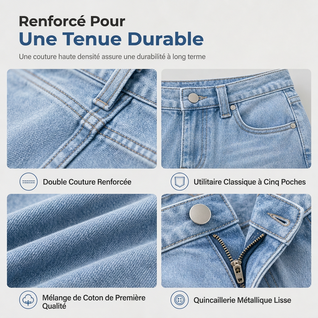 Jean droit classique pour homme