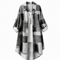 Chemise à manches longues à carreaux, coupe décontractée ample, vêtement d'extérieur grande taille avec protection solaire pour le printemps et l'automne