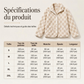 Veste à plaid confortable et chaleureuse