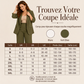 Ensemble veste de tailleur à col châle et pantalon large pour femme