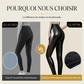 Leggings taille haute pour femme en simili cuir PU