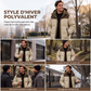 Doudoune à capuche color-block pour homme, hiver