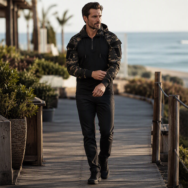 Veste tactique respirante pour homme, adaptée aux activités extérieures