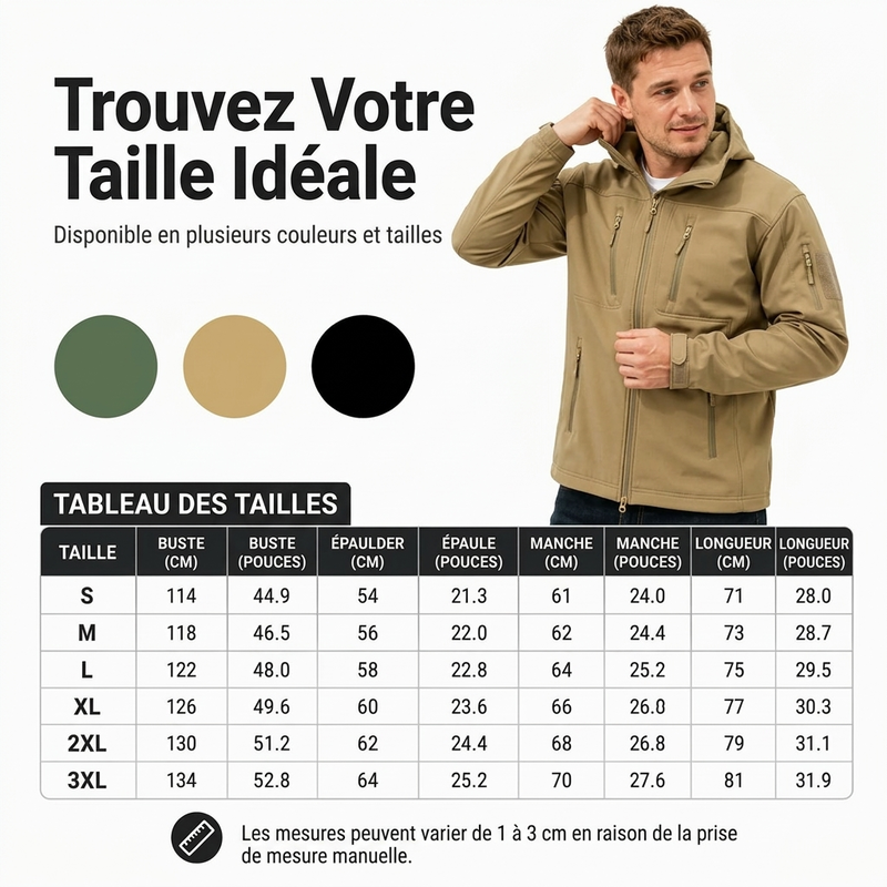 Veste softshell thermique coupe-vent pour homme