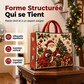 Sac fourre-tout matelassé à thème de Noël