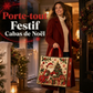Sac fourre-tout matelassé à thème de Noël