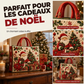 Sac fourre-tout matelassé à thème de Noël