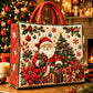 Sac fourre-tout matelassé à thème de Noël