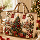 Sac fourre-tout matelassé à thème de Noël