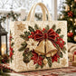 Sac fourre-tout matelassé à thème de Noël
