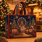 Sac fourre-tout matelassé à thème de Noël
