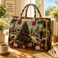 Sac fourre-tout matelassé à thème de Noël