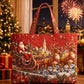 Sac fourre-tout matelassé à thème de Noël