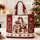 Sac fourre-tout matelassé à thème de Noël