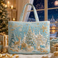 Sac fourre-tout matelassé à thème de Noël