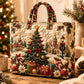 Sac fourre-tout matelassé à thème de Noël