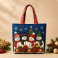 Sac fourre-tout matelassé à thème de Noël