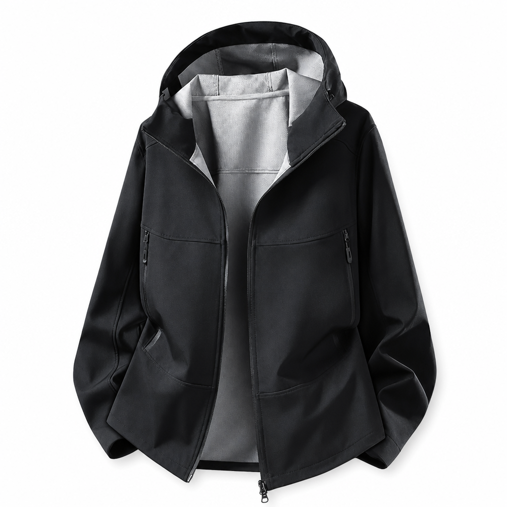Veste softshell à capuche unisexe pour l'extérieur