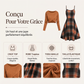 Ensemble élégant pour femme : robe à carreaux et top court