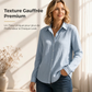 Chemise classique à manches longues et boutons pour femme
