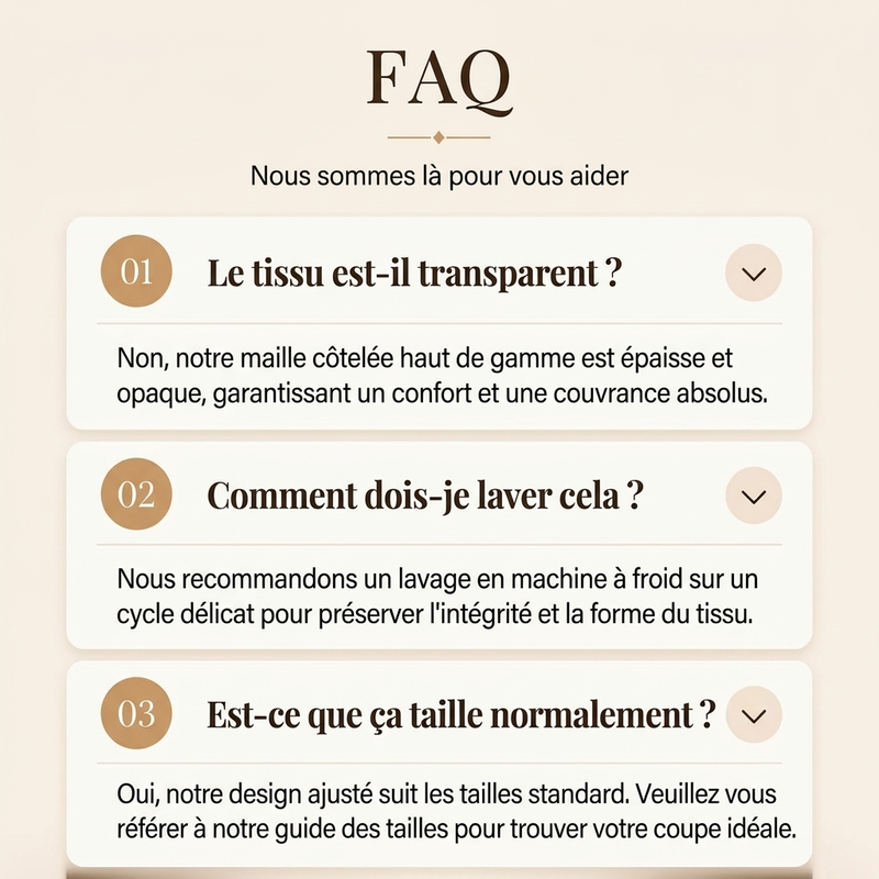 Haut en maille côtelée à col rond classique pour femme