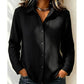 Chemise classique à manches longues et boutons pour femme