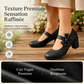 Chaussures élégantes pour femme à semelle compensée épaisse avec bride à nœud