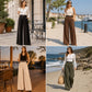 Pantalon large à drapé élégant pour femme
