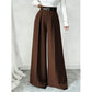 Pantalon large à drapé élégant pour femme
