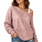 Haut chic asymétrique à imprimé léopard pour femme