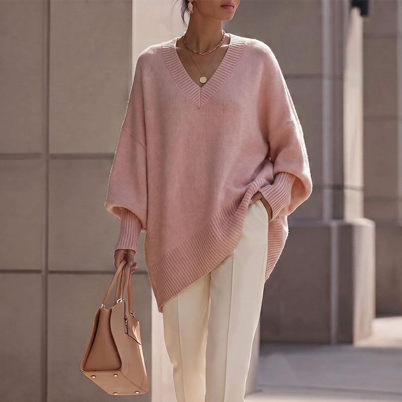 Pull en maille mi-long pour femme