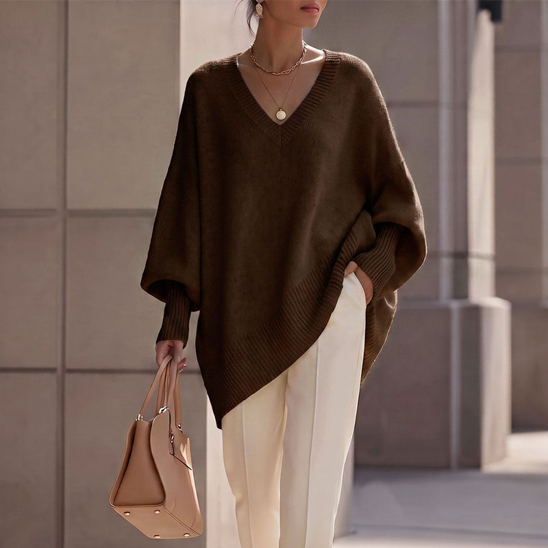 Pull en maille mi-long pour femme