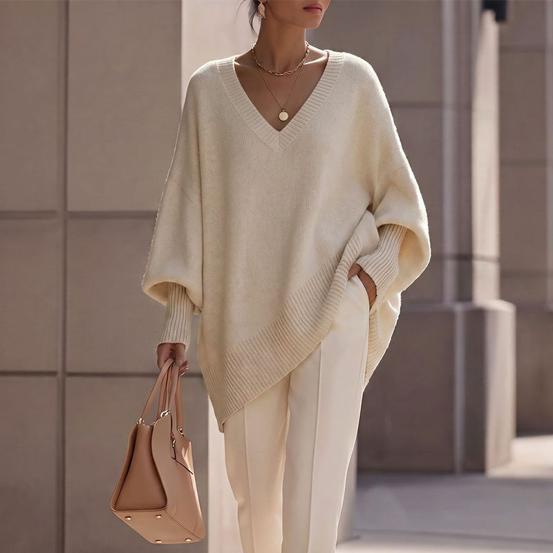 Pull en maille mi-long pour femme
