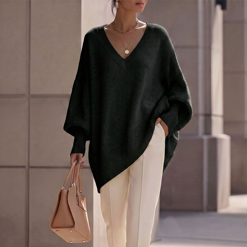 Pull en maille mi-long pour femme