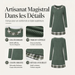 Robe en maille décontractée à patchwork à carreaux pour femme