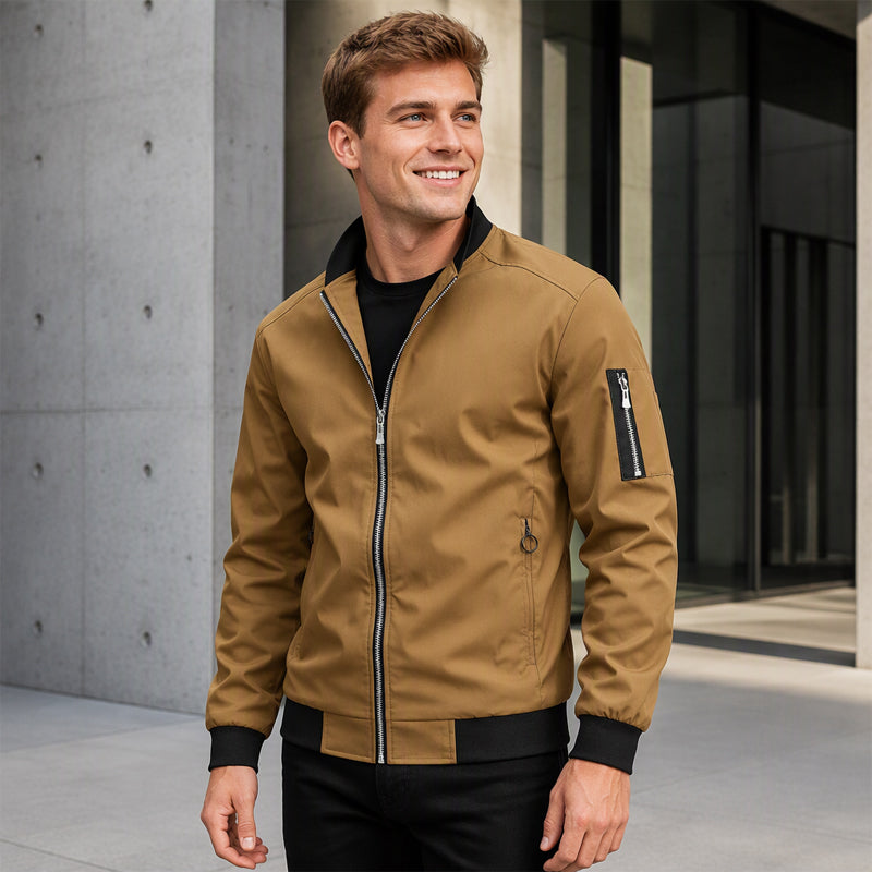 Blouson aviateur décontracté pour homme, pour activités extérieures