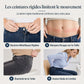 Jean en denim délavé foncé pour femme, coupe slim, taille haute, enfilage facile avec large ceinture élastique