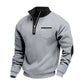 Sweat chaud décontracté à quart de zip pour homme