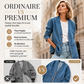 Cardigan en jean décontracté à col V pour femme