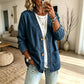 Cardigan en jean décontracté à col V pour femme