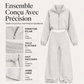Ensemble pour femme : sweat court à fermeture éclair et pantalon large