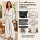 Ensemble pour femme : sweat court à fermeture éclair et pantalon large