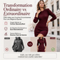 Robe moulante pour femme en maille côtelée à col rond
