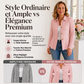 Blazer élégant à peplum et volants pour femme
