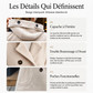 Manteau corsage à capuche et double boutonnage pour femme