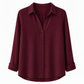 Blouse femme élégante et décontractée à manches longues et boutonnage