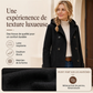 Manteau corsage à capuche et double boutonnage pour femme