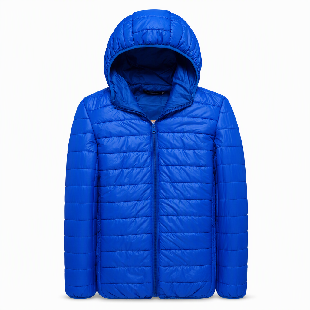 Manteau d'hiver court décontracté en coton matelassé à capuche et léger pour homme, grande taille