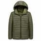 Manteau d'hiver court décontracté en coton matelassé à capuche et léger pour homme, grande taille