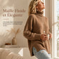 Pull en maille col roulé ample pour femme